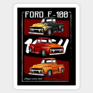 Vintage F-100 Truck Sticker